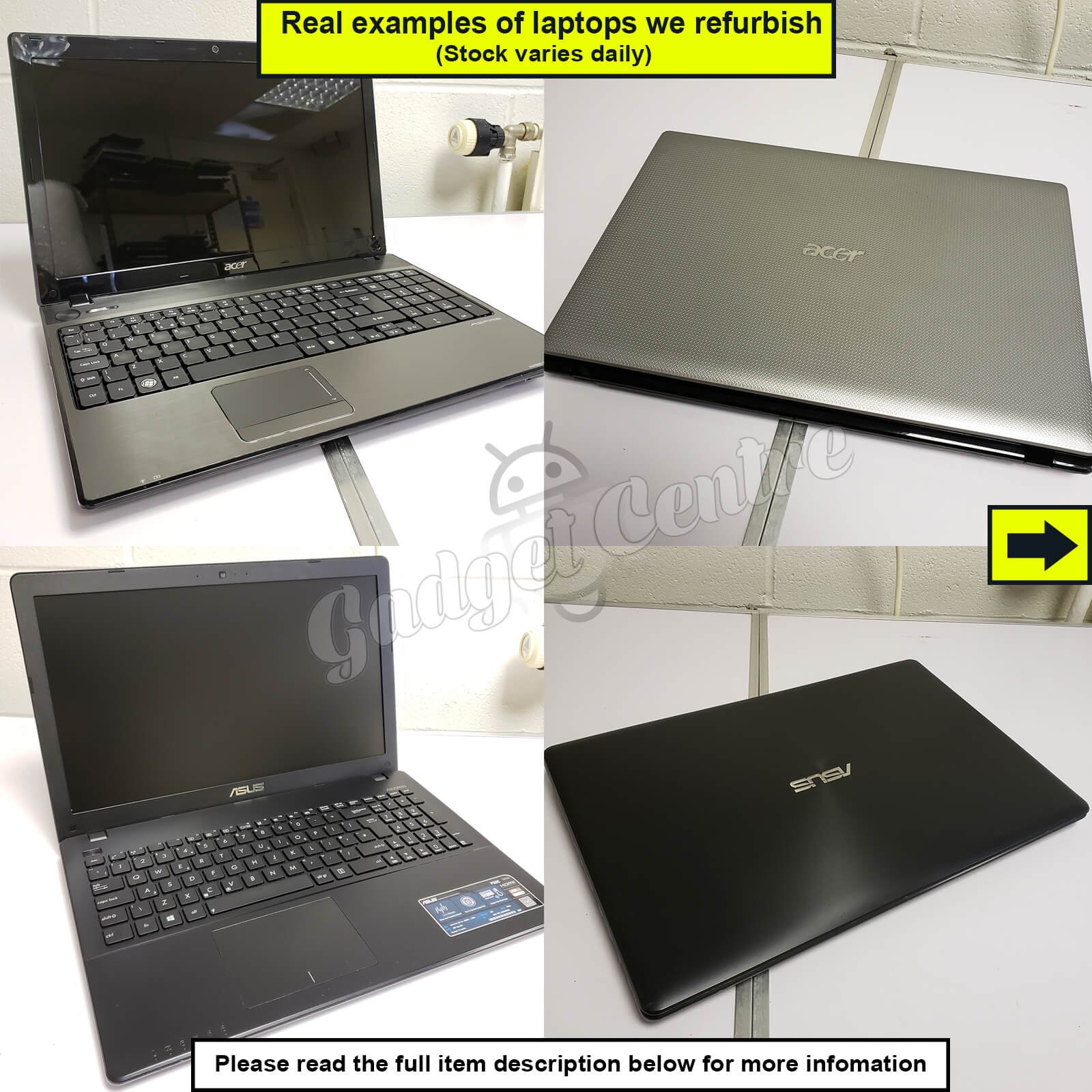 Build Your Own Windows 10 Laptop! Pick From Intel Core i3 i5 i7. RAM